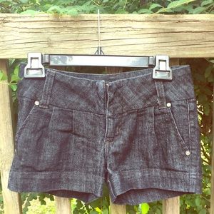 Zipper Jean shorts